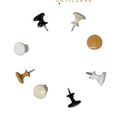 Bouton de meuble A vis rond ( B/20 pcs - C/4 b ) Réf: F236 ** FIM