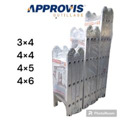 Echelle pliante 4 x 3 marches aluminium ** CONFORT