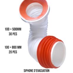 Siphone D' Evacuation Wc Exten. BLANC 110x80CM ** ALLAL