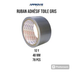 Scotch toile arme Noir 10m (C/78pcs) ** ULTRA