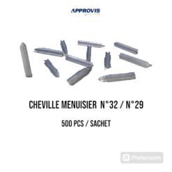 Cheville menuisier  N°32 REF : f 207  (500PCS/sachet )