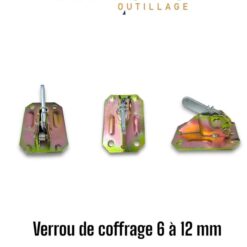 Verrou de coffrage à ressort zingue pour Tige Ø 6 à 12 mm ( C/50 pcs ) **